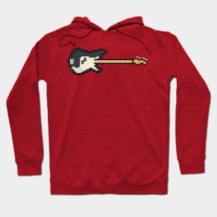 Pixel Black Precision Bass Guitar Hoodie